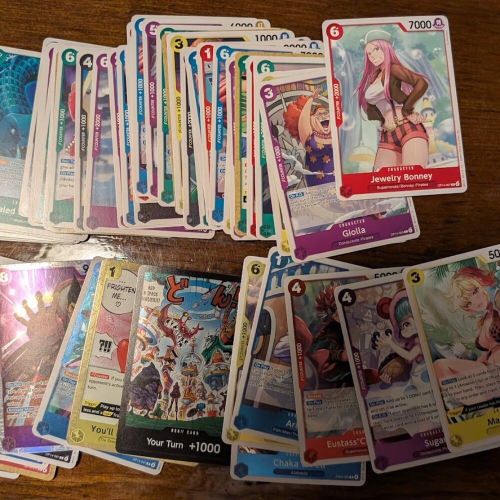 One Piece TCG Card Lot - 60+ Cards